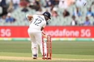 Prithvi Shaw after being castled by Mitchell Starc off just the second ball of the match.